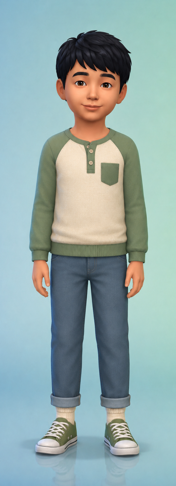 Personagem infantil do simulador k2
